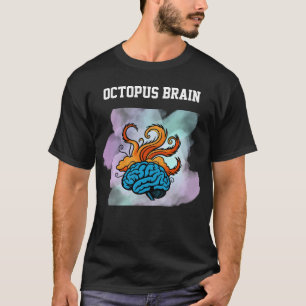 Octopus Hersenen Grappige Octopus Wetenschap T-Shi T-shirt