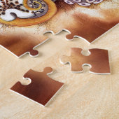 Octopus (Hij e.a.) die met Tiger Cowry zwaait Legpuzzel (Zijkant)