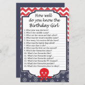 Octopus Hoe goed ken je het verjaardagsmeisje? (Voorkant / Achterkant)