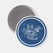 Octopus Holding Anker Door Magneet (Voorkant / Achterkant)