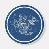 Octopus Holding Anker Door Magneet (Voorkant)