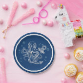 Octopus Holding Anker Papieren Bordje (Feest)