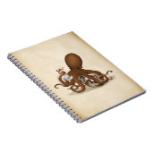 Octopus Holding Chemistry Flask Steampunk Science Notitieboek (Rechterzijde)