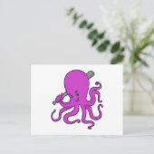 Octopus Honkbal Honkbalknuppel Briefkaart (Staand voorkant)