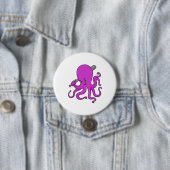 Octopus Honkbal Honkbalknuppel Ronde Button 7,6 Cm (In situ)