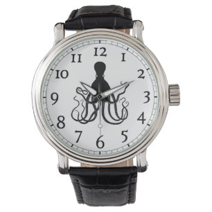 Octopus horloge met cijfers