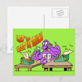 Octopus "houd contact" Briefkaart  (Voorkant / Achterkant)