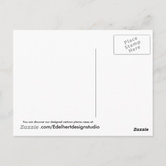 Octopus "houd contact" Briefkaart  (Achterkant)