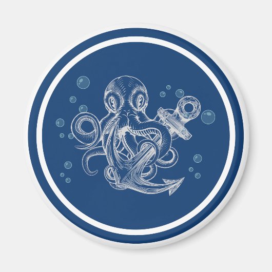 Octopus Houdt Ankerdeur Vast Magneet (Voorkant)