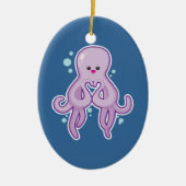 Octopus houdt van je keramisch ornament (Voorkant)