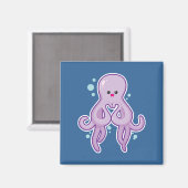Octopus houdt van je magneet (Voorkant / Achterkant)