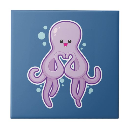 Octopus houdt van je tegeltje (Voorkant)