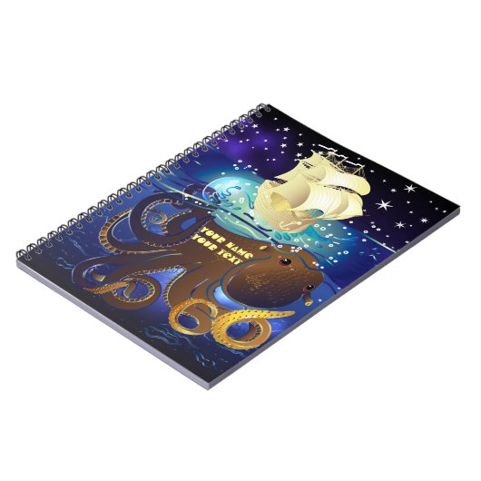 Octopus Huge and Caravella Notitieboek (Linkerzijde)