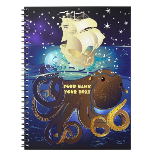 Octopus Huge and Caravella Notitieboek (Voorkant)