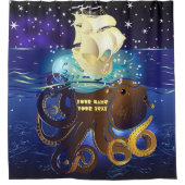 Octopus Huge en Caravella Douchegordijn (Voorkant)