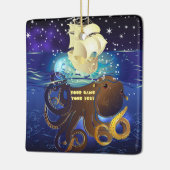 Octopus Huge en Caravella Keramisch Ornament (Links)