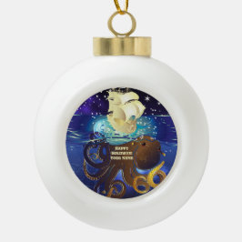 Octopus Huge en Caravella Keramische Bal Ornament