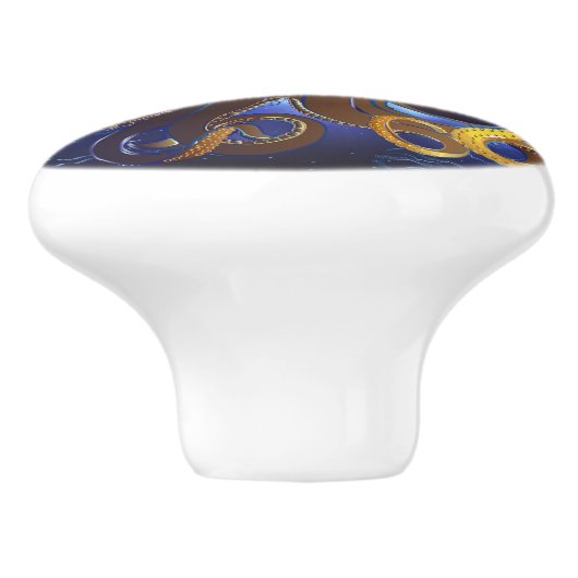 Octopus Huge en Caravella Keramische Knop (Zijkant)