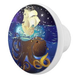 Octopus Huge en Caravella Keramische Knop