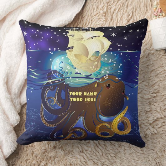 Octopus Huge en Caravella Kussen (Deken)