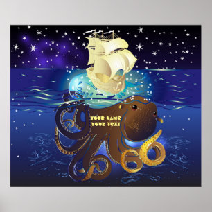 Octopus Huge en Caravella Poster