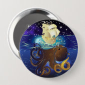 Octopus Huge en Caravella Ronde Button 4,0 Cm (Voorkant /achterkant)