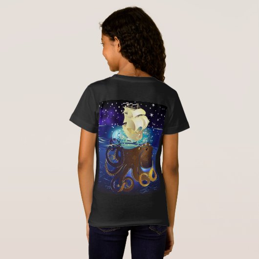 Octopus Huge en Caravella T-shirt (Achterkant volledig)