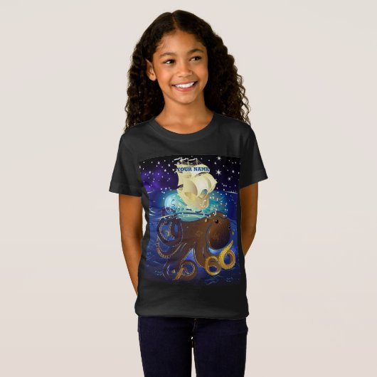 Octopus Huge en Caravella T-shirt (Voorkant volledig)