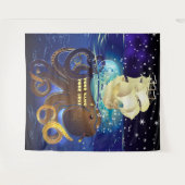 Octopus Huge en Caravella Wandkleed (Voorkant (horizontaal))