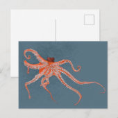 Octopus Hugs Briefkaart (Voorkant / Achterkant)