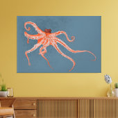 Octopus Hugs Canvas Afdruk (Insitu (Woonkamer))