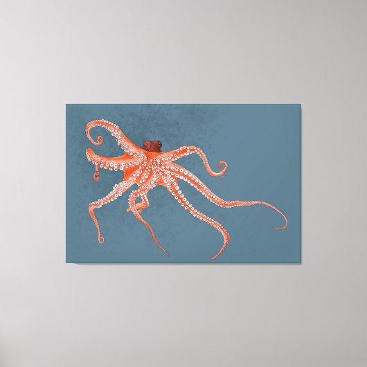 Octopus Hugs Canvas Afdruk (Voorkant)