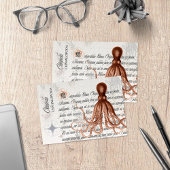 Octopus Illustratie Bedankkaart