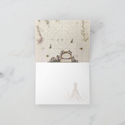 Octopus Illustratie Bedankkaart (Binnen)