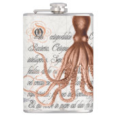  Octopus Illustratie Heupfles (Voorkant)