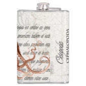  Octopus Illustratie Heupfles (Achterkant)