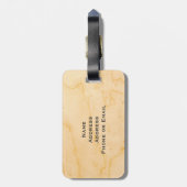  Octopus Illustratie in Browns Bagagelabel (Achterkant verticaal)