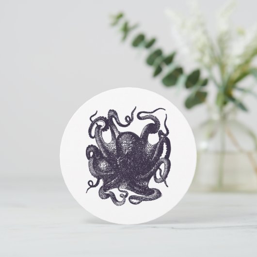  Octopus Illustratie Kaart (Staand voorkant)