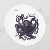  Octopus Illustratie Kaart (Voorkant / Achterkant)