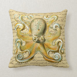 Octopus Illustratie - Octopoda Vulgaris Kussen