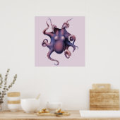 Octopus Illustratie Poster (Keuken)