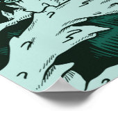 Octopus Illustratie Poster (Hoek)