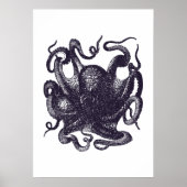 Octopus Illustratie Poster (Voorkant)