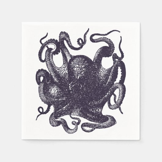  Octopus Illustratie Servetten (Voorkant)