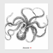  Octopus Illustratie Sticker (Vel)