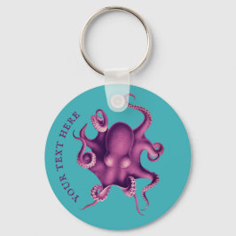  Octopus Illustratie (Valdivia Expedition) Sleutelhanger