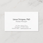  Octopus Illustratie Visitekaartje (Achterkant)