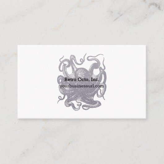  Octopus Illustratie Visitekaartje (Voorkant)