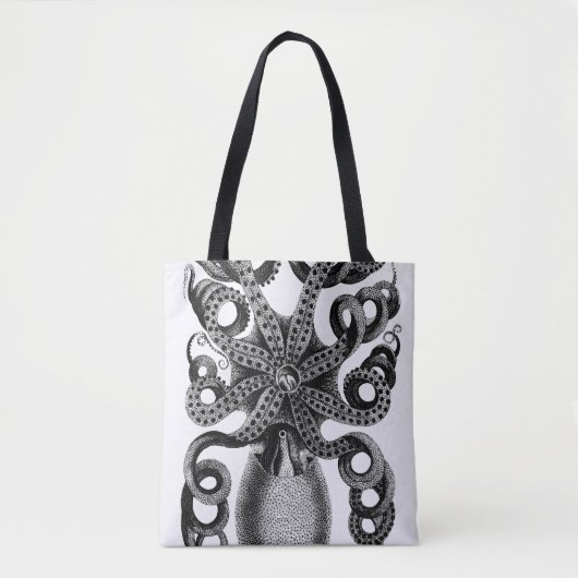  Octopus Illustration Canvas tas (Voorkant)