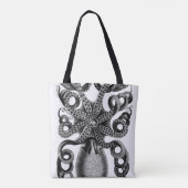 Octopus Illustration Canvas tas (Achterkant)